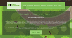 Desktop Screenshot of manalelandscaping.com