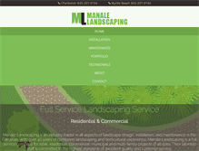 Tablet Screenshot of manalelandscaping.com